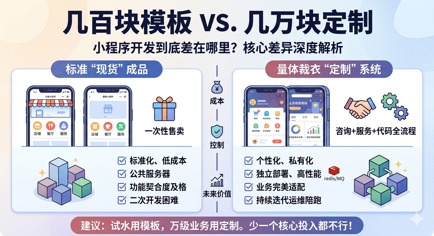几百块的模板和几万块的定制，小程序开发到底差在哪里？